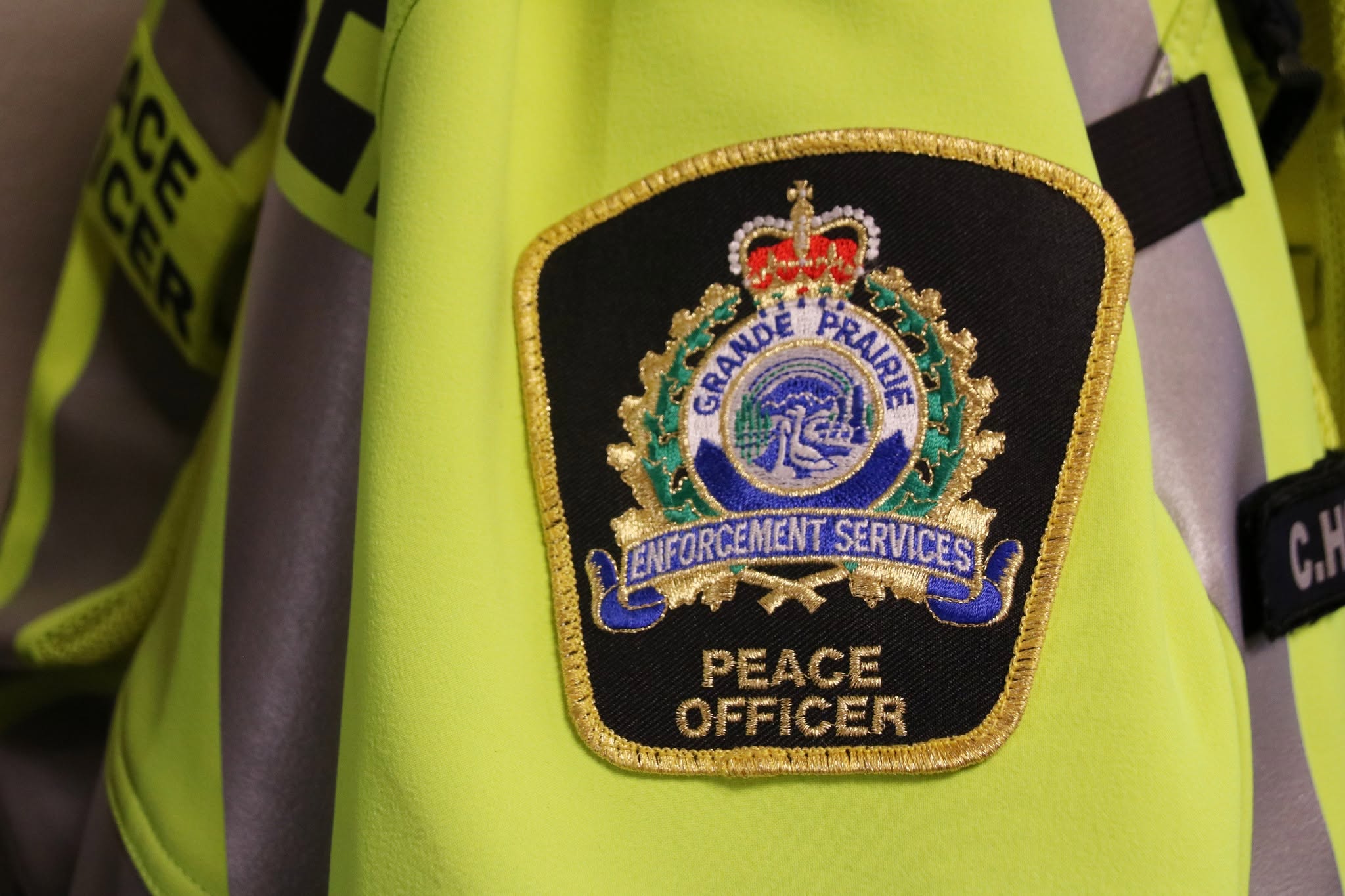 A Grande Prairie Enforcement Services jacket