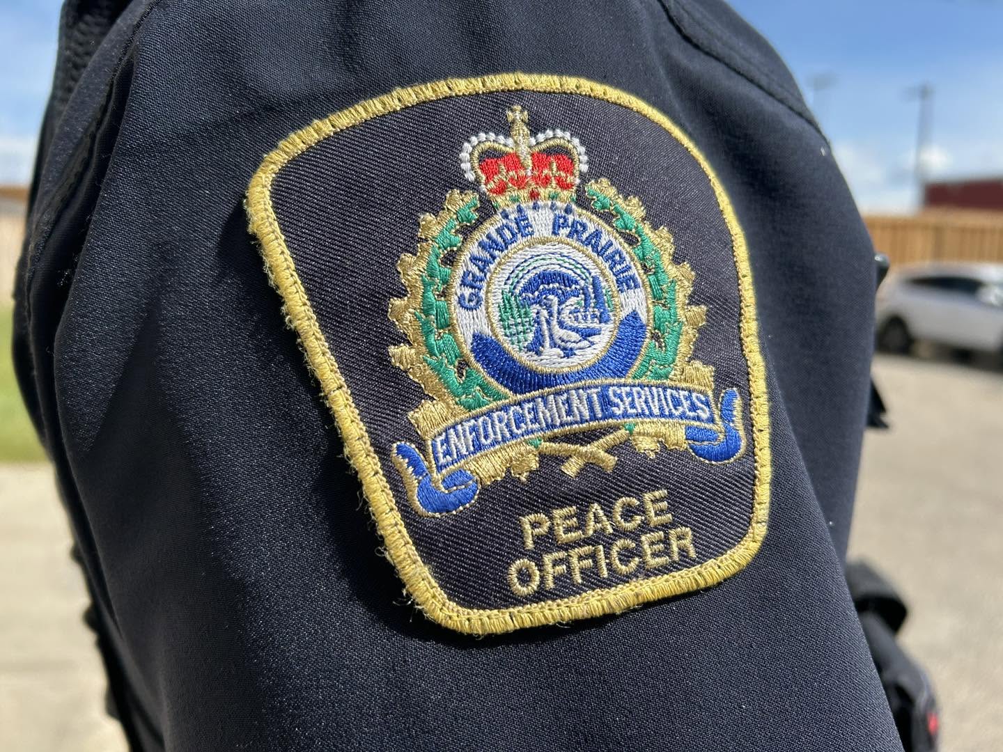 A Grande Prairie Enforcement Services shoulder flash