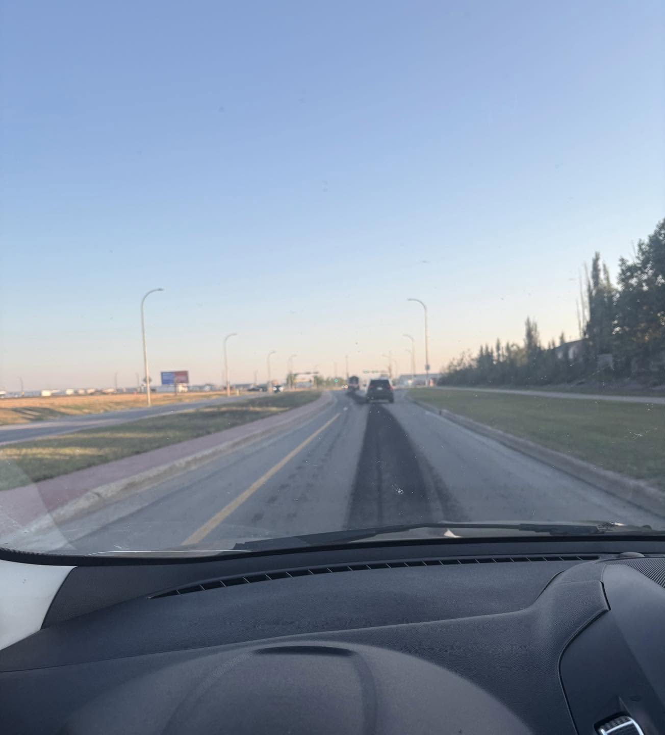 Asphalt spill