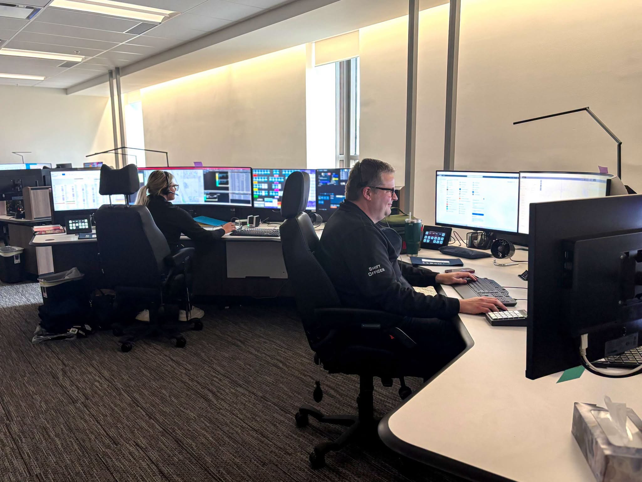 Dispatchers in the Public Safety Communications Centre