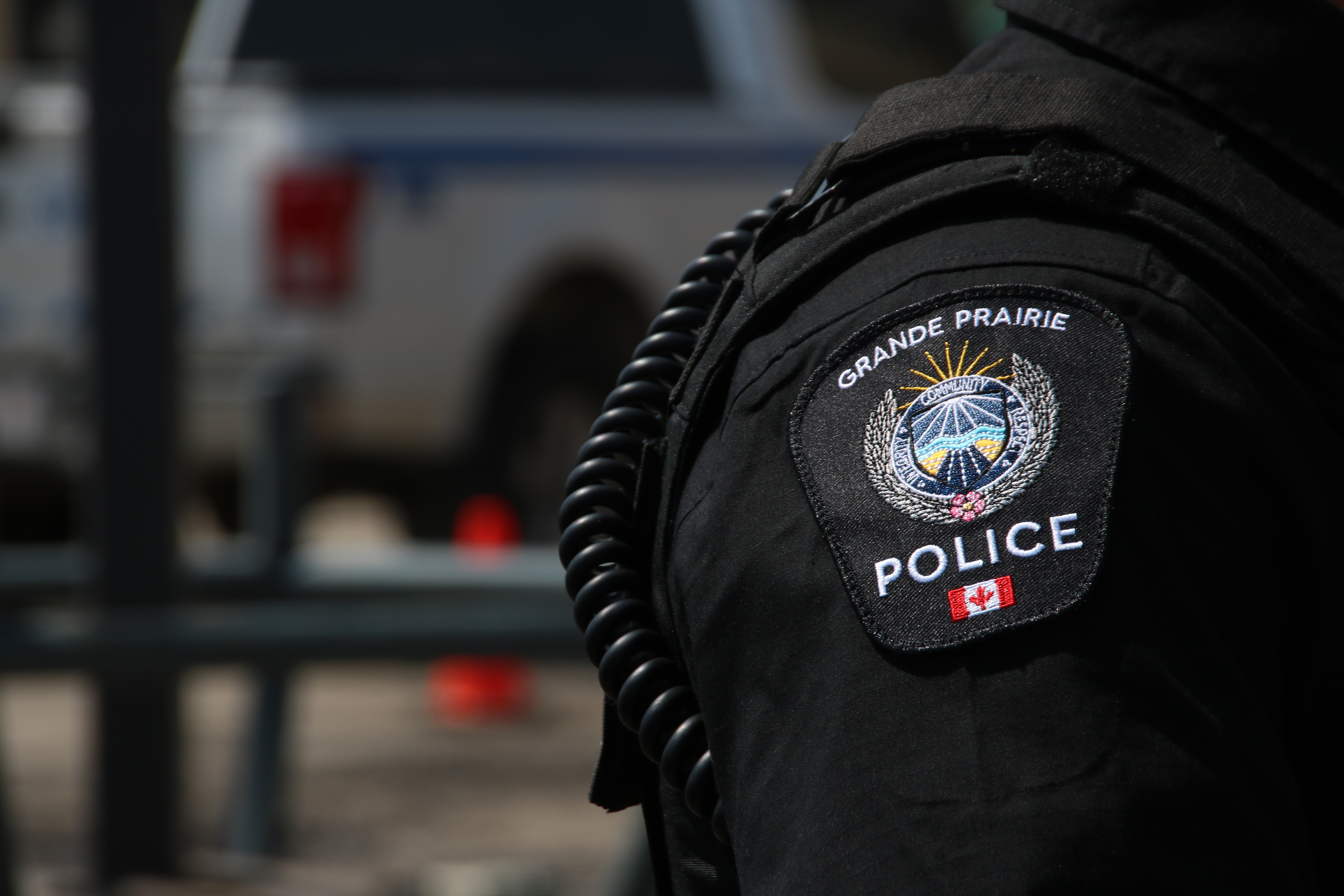 A Grande Prairie Police Service shoulder flash