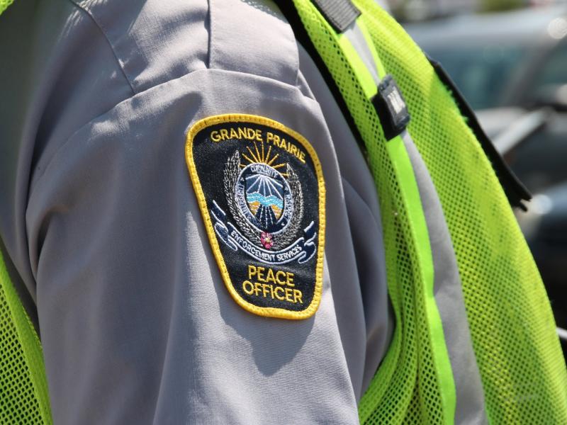 A Grande Prairie Enforcement Services shoulder flash