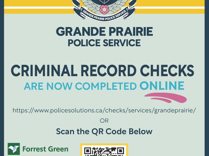 A poster with information on criminal record checks