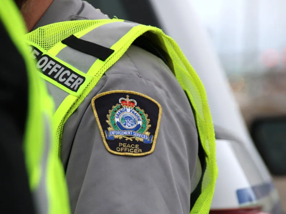 A Grande Prairie Enforcement Services shoulder flash