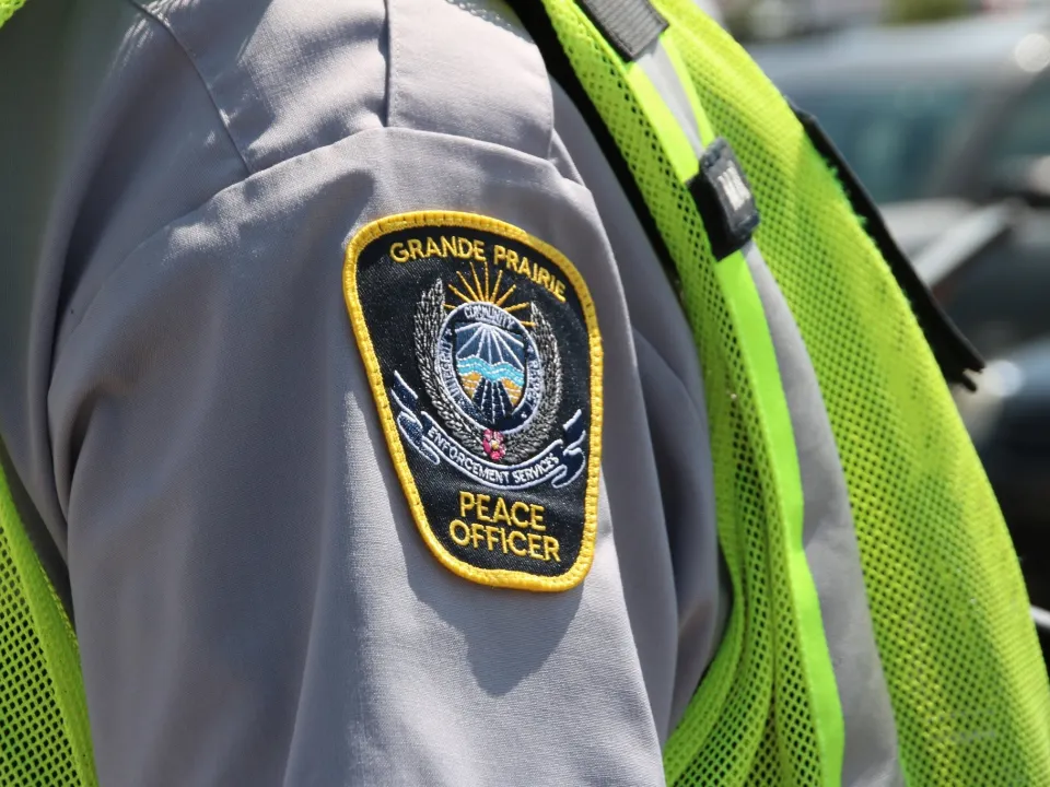 A Grande Prairie Enforcement Services shoulder flash
