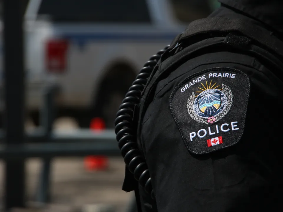 A Grande Prairie Police Service shoulder flash