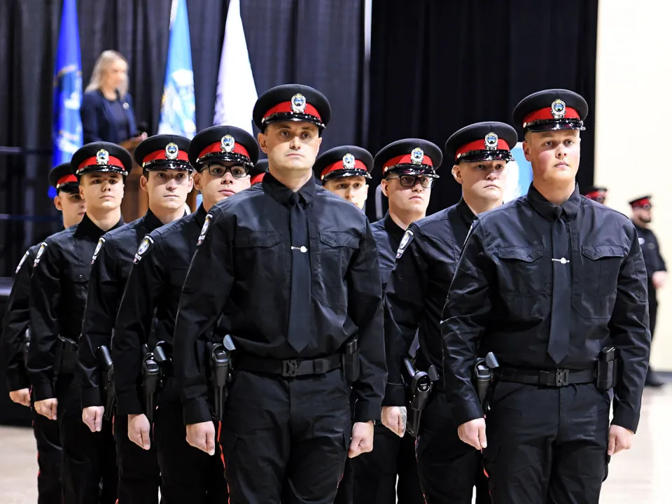 GPPS Recruit Class #4 marching at graduation
