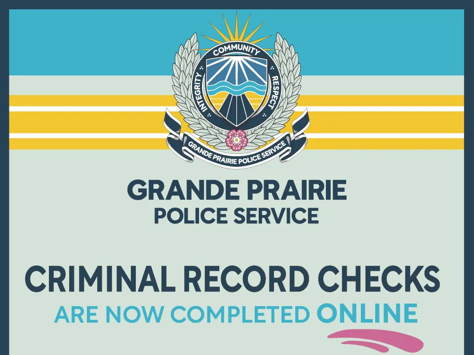 A poster with information on criminal record checks
